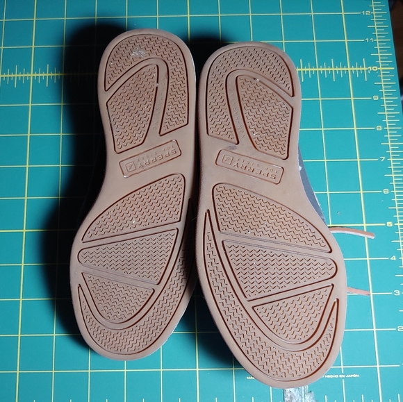 Boys Sperry Topsider grey mocs size 1 - Picture 3 of 4